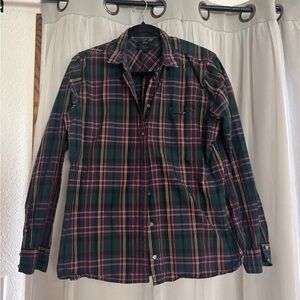 J. Crew Plaid Button Down Shirt